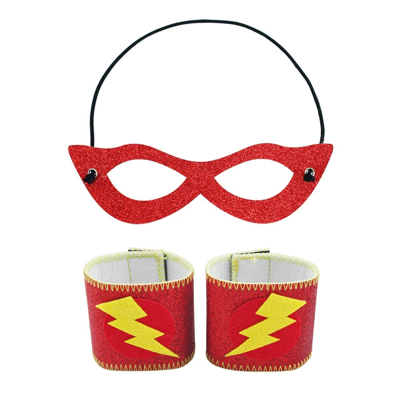 Детская маска на Хэллоуин Войлочная маска для глаз Наручные наручи Родитель-ребенок Дресс-игры Реквизит