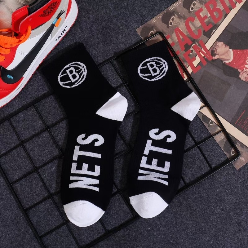 농구 양말 NETS 블랙