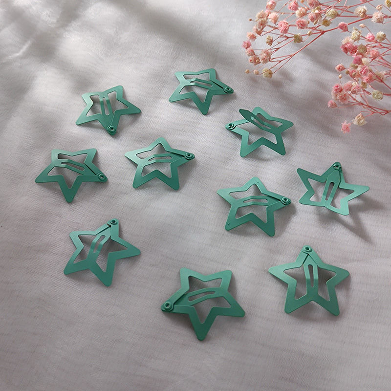 Al por mayor horquilla para niños de estilo coreano estrella de cinco puntas horquilla accesorios para el cabello clip BB esmerilado con pelo roto niñas estudiantes de secundaria
