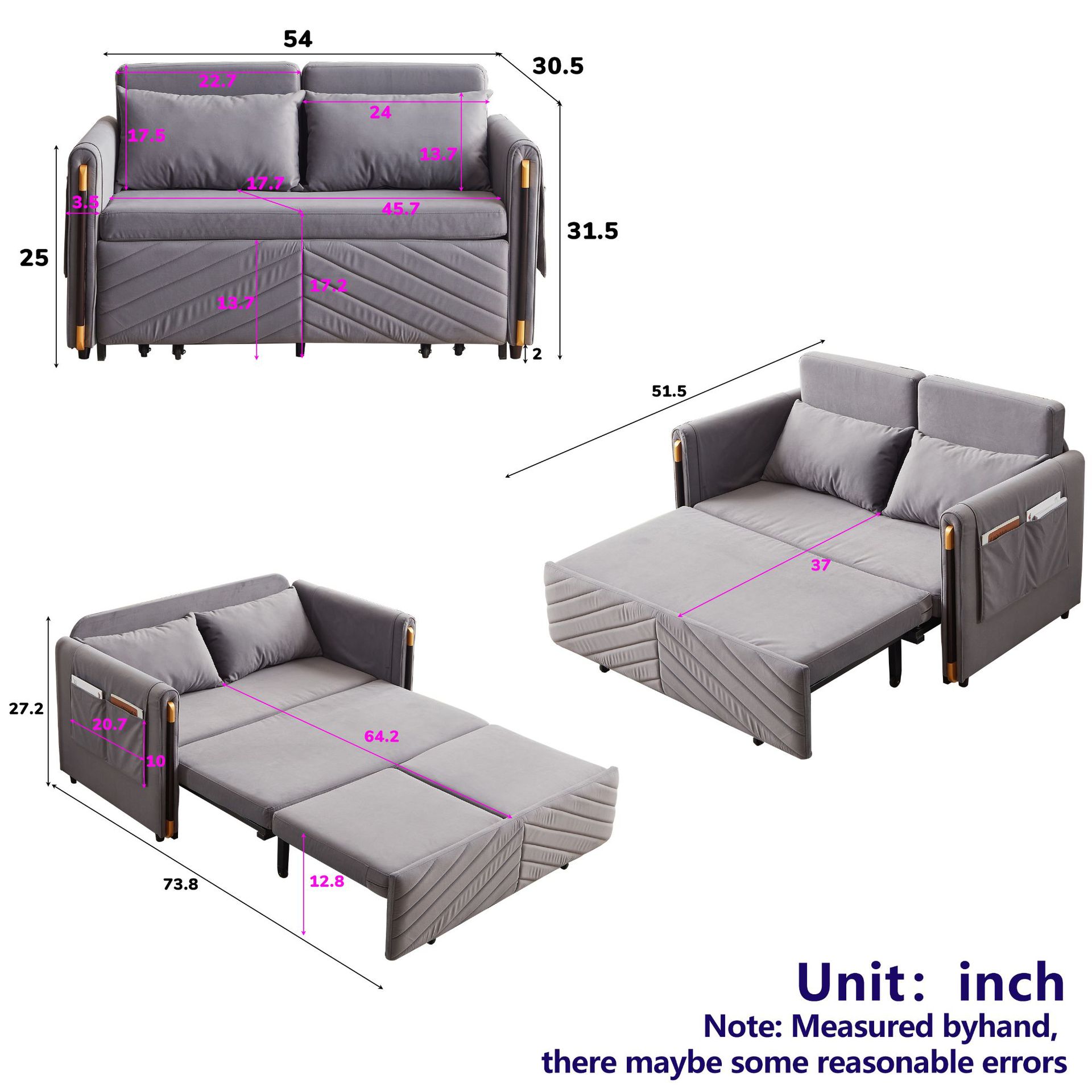 II sofá cama doble uso plegable multifuncional sala de estar pequeña casa toda madera maciza para sentarse y acostarse tela de tecnología VIP simple ahora