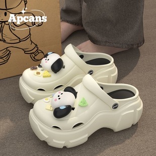 PVC����ЬŮ��2025�¿�ɳ��������ˮ��ʺ���ļ��W�t�⴩����ЬŮ