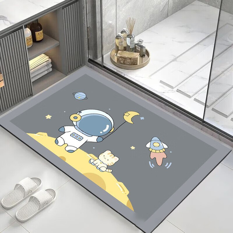 浴室マット入り口珪藻泥吸水滑り止めマットトイレトイレ入戸床マット家庭用マット|undefined