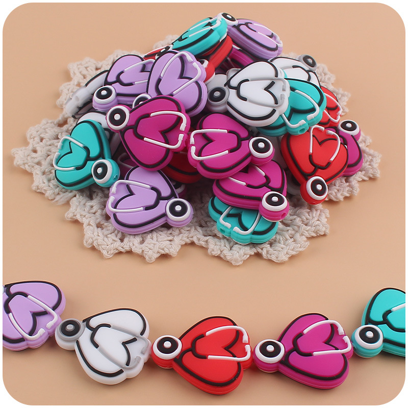 Bebé suministros dibujos animados animal mariposa silicona mordedor creativo DIY bebé molar pezón anti-caída cadena Accesorios