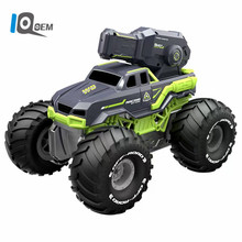 IQ0EM 2.4G射水越野车水陆两栖遥控车自吸水枪特技车水上玩具跨境