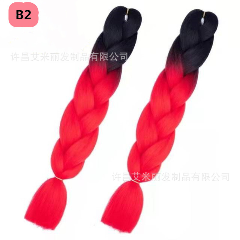 Trenzas africanas con cabello rosa渐 – materiales de alta temperatura, estilo boxeador