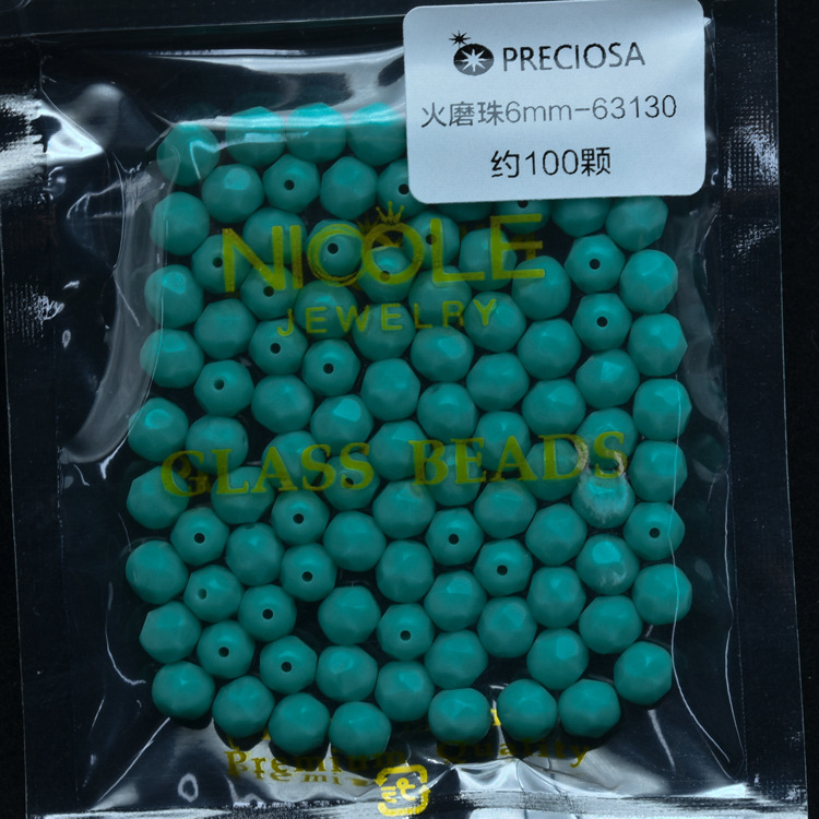 Nueva checa preciosa baoshiaosha fuego molienda perlas 9 colores 3, 4, 6, 8 perlas sueltas 100 piezas 1200 piezas