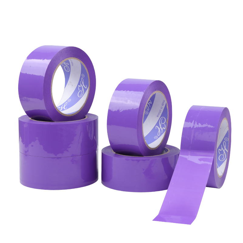 Ancho de cinta adhesiva de sellado púrpura 4.5 / 5 / 6CM cinta adhesiva de color púrpura claro empaque expreso papel adhesivo de sellado adhesivo transparente