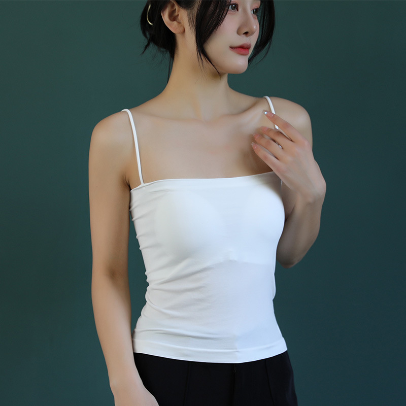 Fuera del hombro tubo superior Correa principios de primavera nicho diseño delgado hombro Correa chaleco exterior desgaste interior superior de las mujeres nuevo en stock