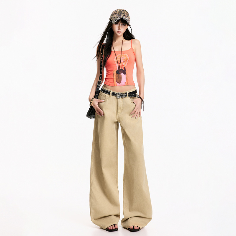 Summer New Style 2026 American Retro Thin Summer Pants with Asut Dyeing, Tencel Comfort, and Breathable Lyocell