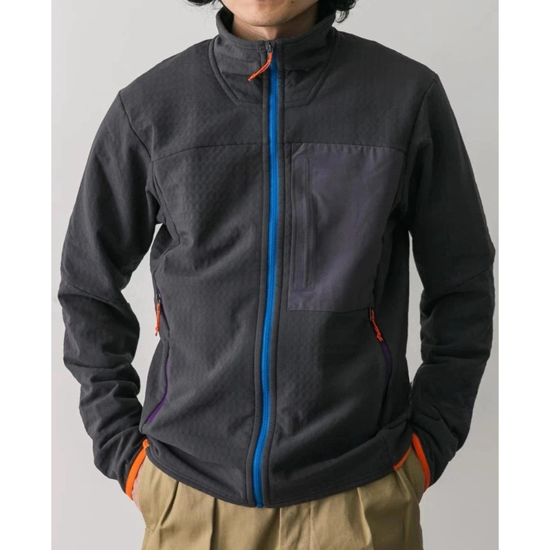 Pata Unlabeled Replacement R2 Mountain Style Outdoor Lightweight Windproof and Water Repellent Breathable Stand Collar Soft Shell Jacket Trendy