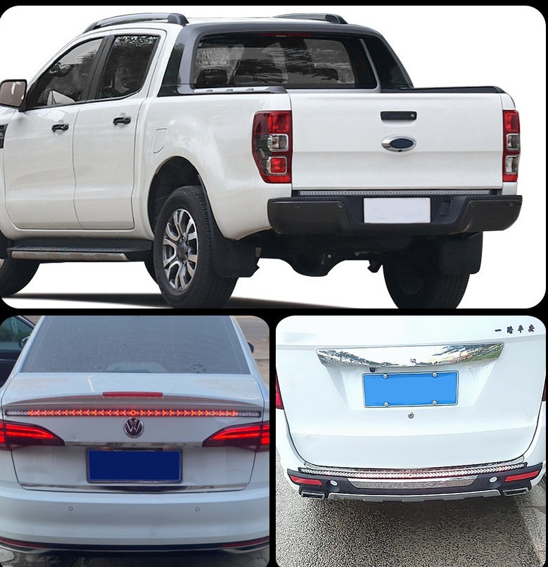60inch Pickup Truck Light Strip 48 Led Fishbone Tail Light High Brightness Reversing Light Turn Signal Brake Light Led Pickup Truck Tail Box