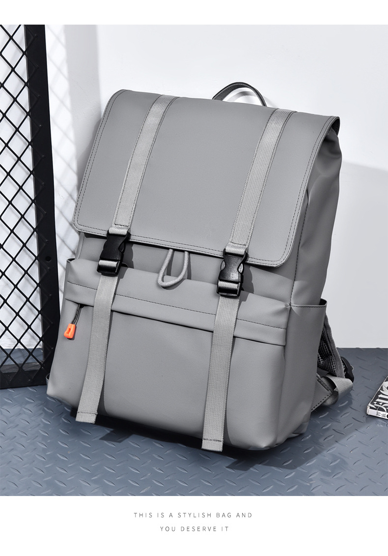 Solid Color Daily School Backpack Functional Backpack display picture 10