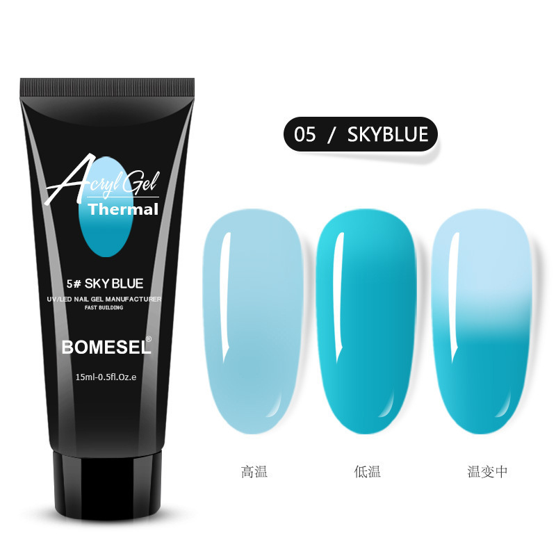 Explosión transfronteriza 15ML manicuría temperatura cristal extensión pegamento de uñas extensión rápida pegamento de cristal sólido sin papel