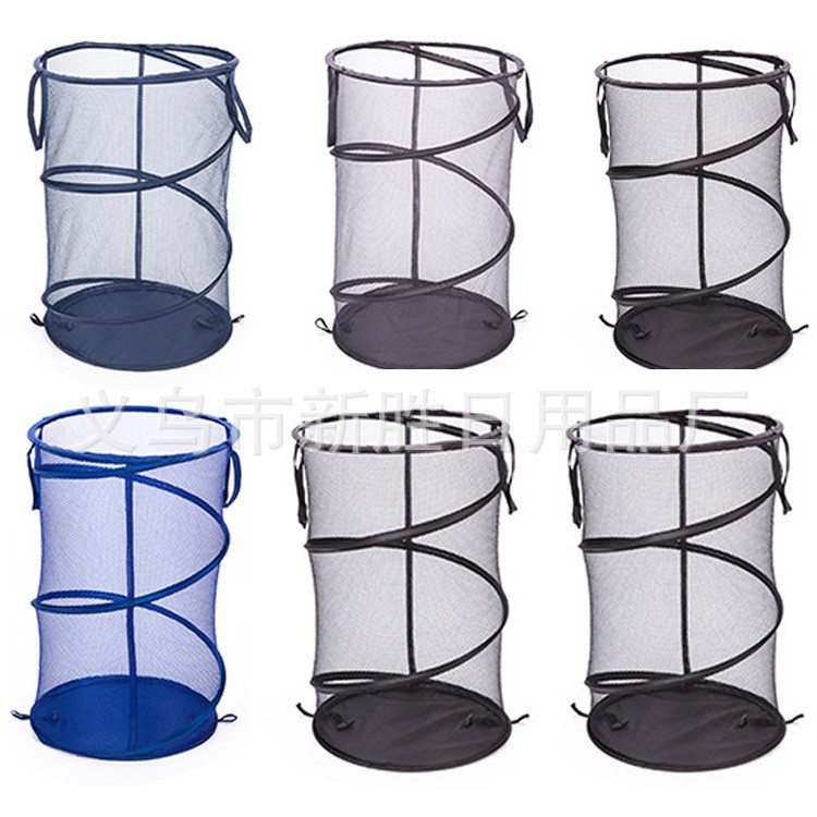 Cesta de lavandería plegable del fabricante Cubo de lavandería portátil transpirable grande cesta de lavandería Cubo de almacenamiento cesta de almacenamiento