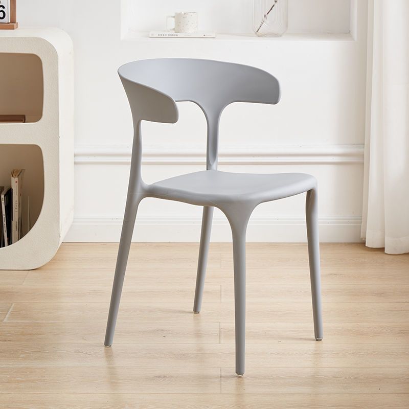 Sillas de plástico sillas de comedor de lujo sillas de mesa de estudio Macaron nuevo silla de corno silla de plástico para adultos