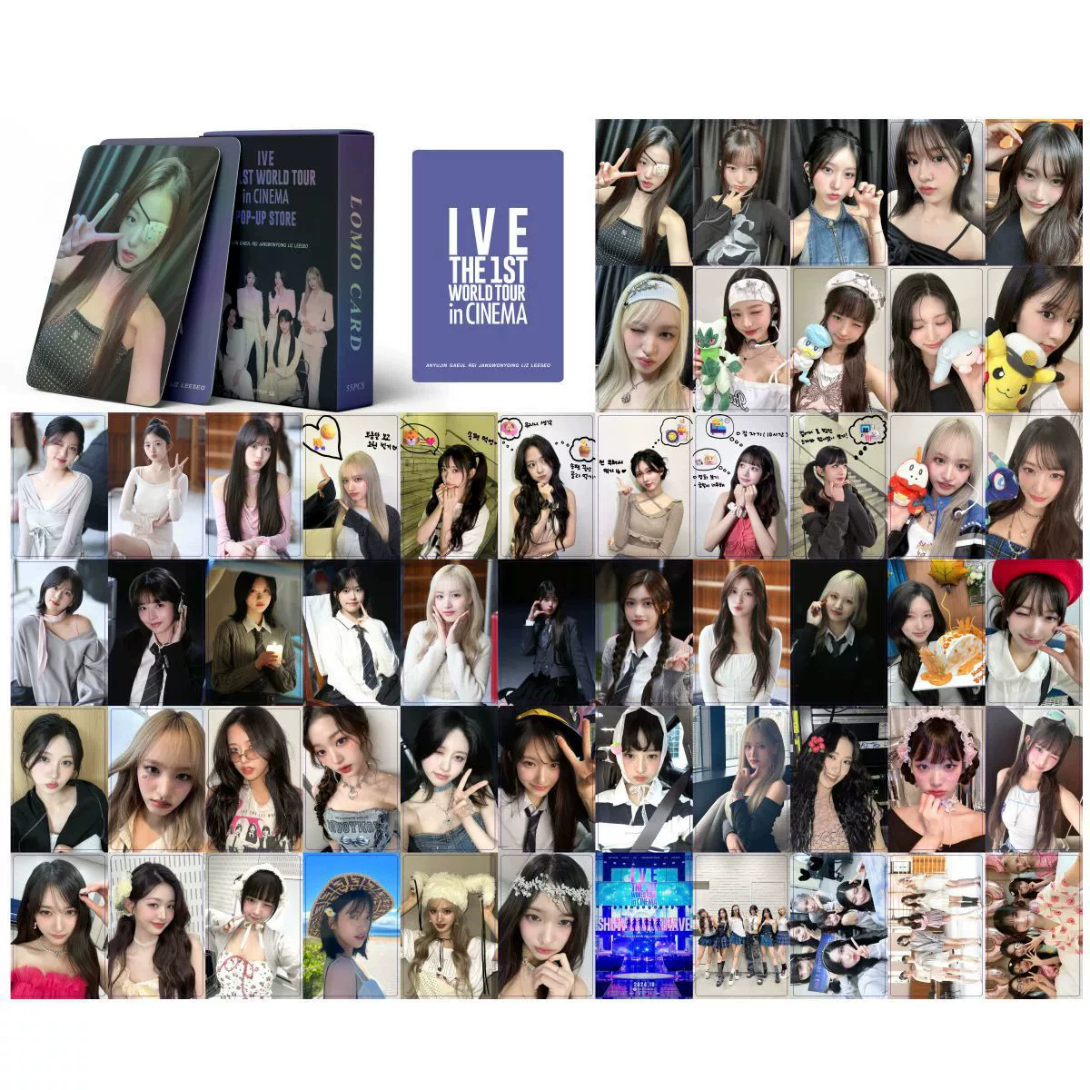 Ive Integration Link 54 коробки карты IVE маленькая карточка Чжан Юаньин collection Card REI фото карта альбом периферийные устройства