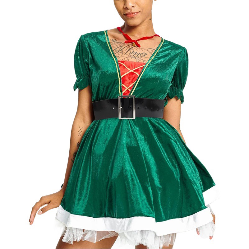 De los hombres y de las mujeres del todo-fósforo de Navidad simple negro ropa de vacaciones a juego cinturón en stock desechable barato cinturón