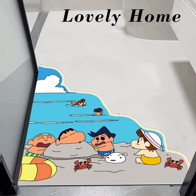Soft Floor Mat Bathroom | Avtomobil döşəmə paspasları - xiaoxin-beach-on-the-left-40x-60cm-non-slip-quick-drying