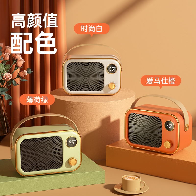 Cross-Border High-Power Heater for Office Desktop, Ceramic Ptc Household Electric Heater with Intelligent Temperature Control