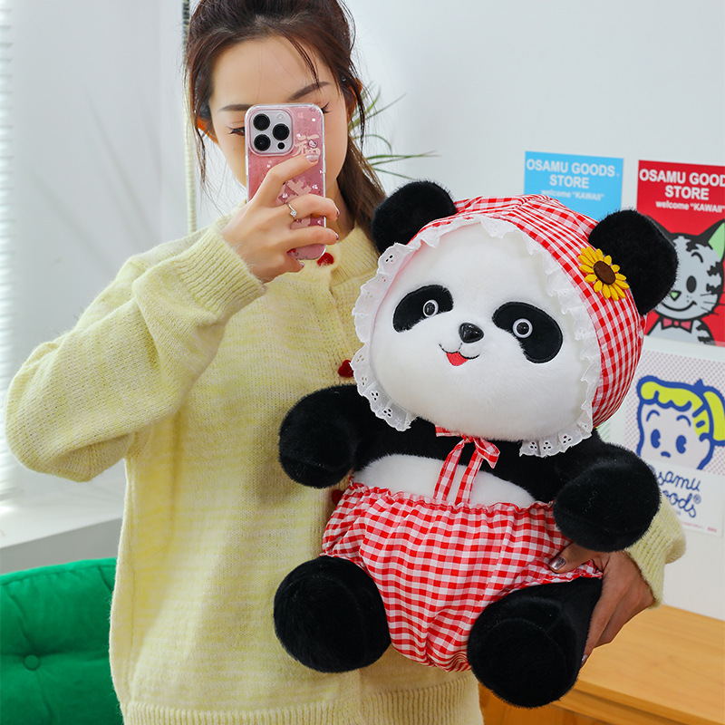 新しいターバンパンダ人形かわいいパンダペンダントギフト diy 大型引き換え人形クロスボーダーギフト|undefined