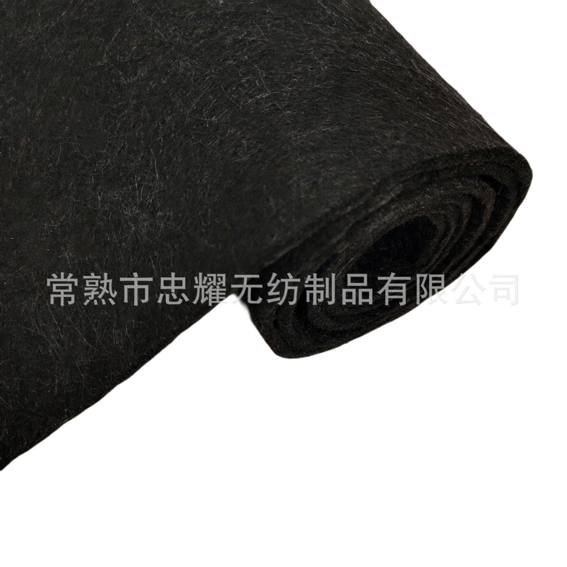 黑色涤纶针刺无纺布加硬2mm 3mm 4mm毛毡不织布各类植树袋无纺布