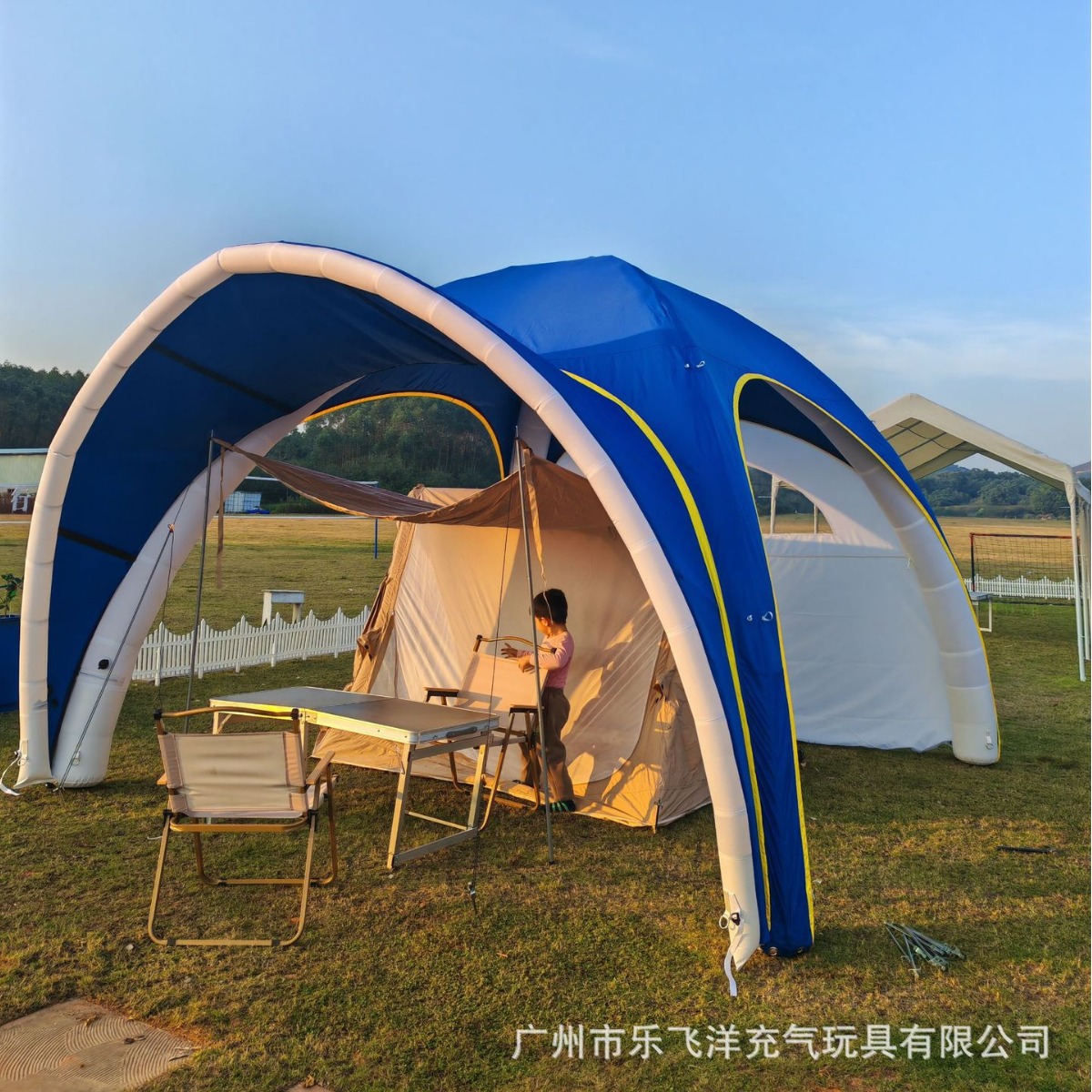 加厚穹顶天幕帐篷户外防风露营挡风防雨野营黑胶防晒庇护所遮阳棚