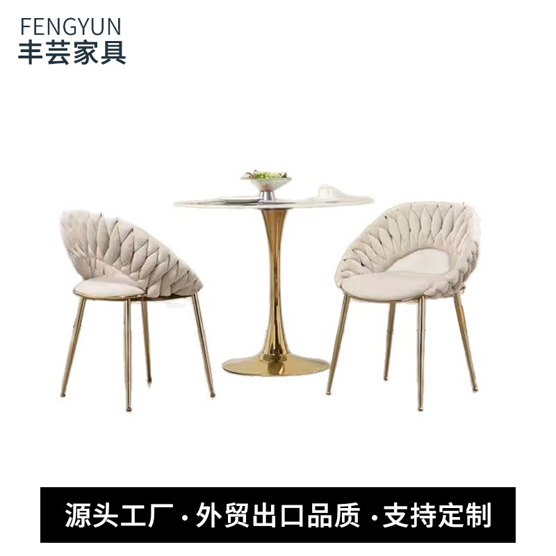 Simple Slate Round Table Dining Table Leisure Coffee Table Milk Tea Shop Reception Table Negotiation Table Balcony Living Room Table Simple Slate Round Table Dining Table Leisure Coffee Table Milk Tea Shop Reception Table Negotiation Table Balcony Living Room Table