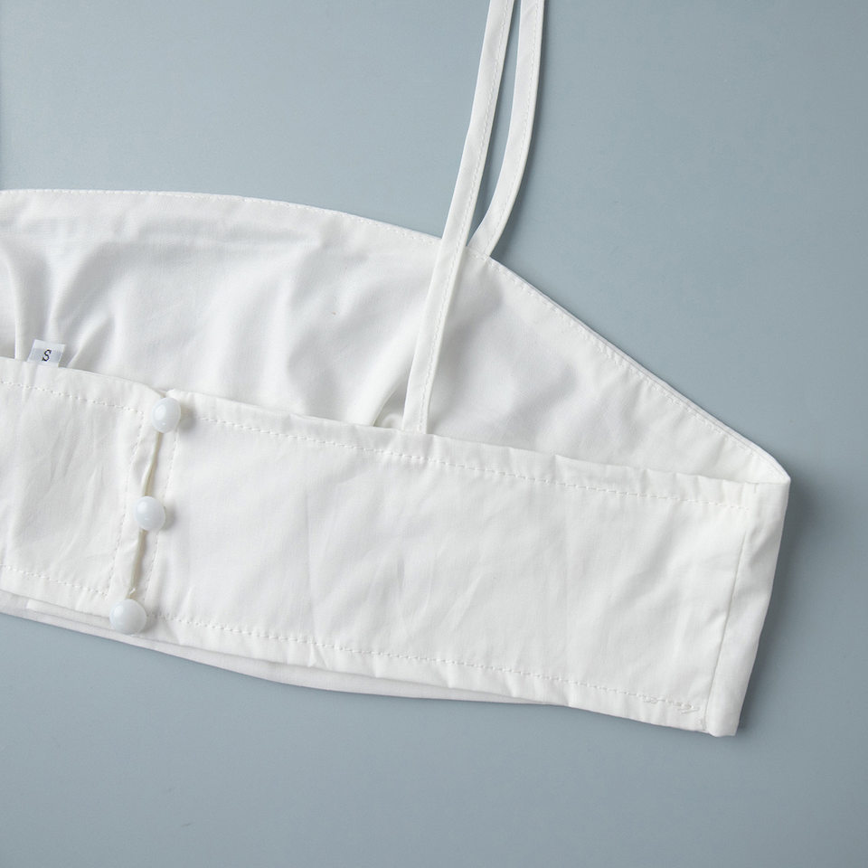 Bộ đầm dài hai dây kèm áo lót cotton phối nối, không tay, dáng suông nhẹ — hồng, kaki, màu trắng, nâu chi tiết 17