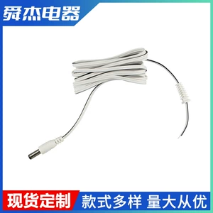 Зарядный кабель Готовый от производителя белый угловой кабель USB-DC для зарядки мобильного телефона 3,5*1,35 может быть изготовлен по запросу.