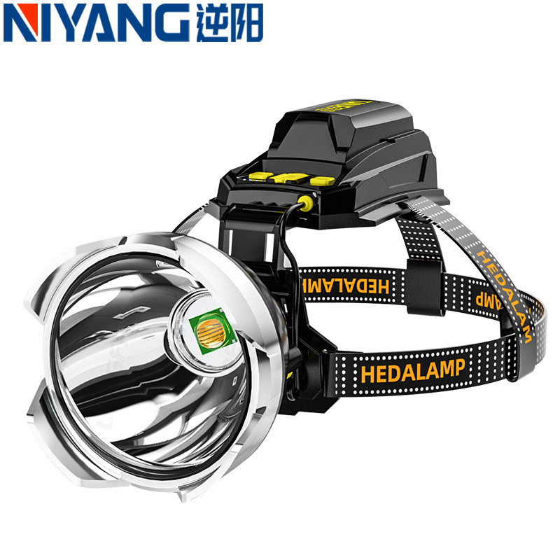 LED baş lampası, doldurulan, güclü işıqlı, balıqçılıq və açıq hava