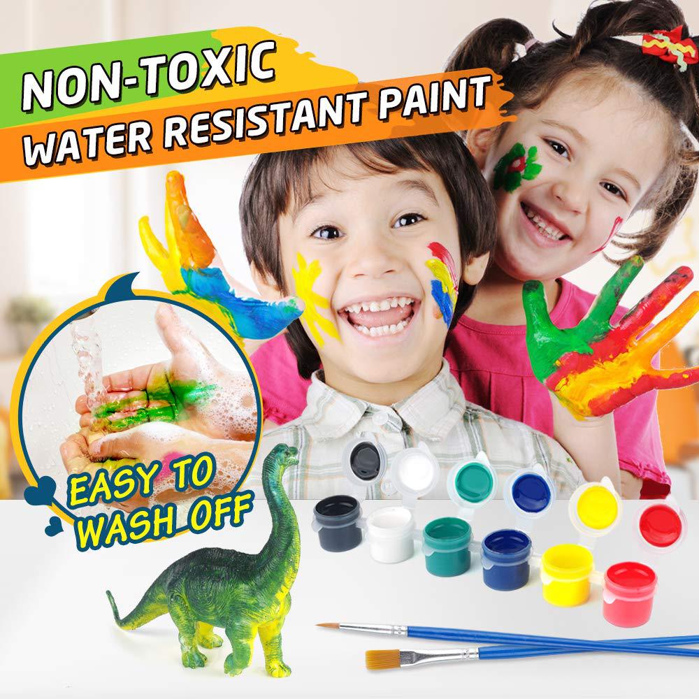 Dinosaurier Malerei Graffiti Puzzle Malerei DIY Hände auf Gehirn Kinder Spielzeug Geschenk_voghion.com