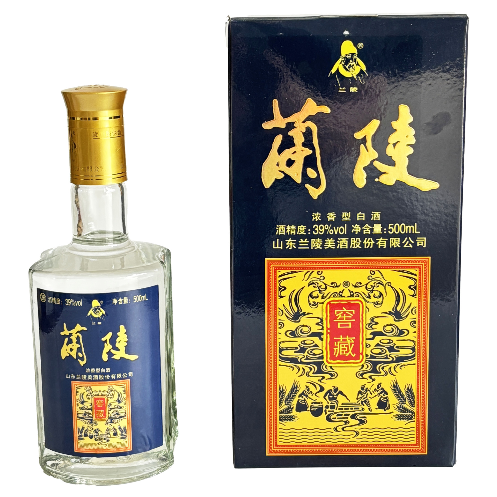 中华老字号兰陵窖藏黑色整箱500ml纯粮固态6瓶浓香型白酒