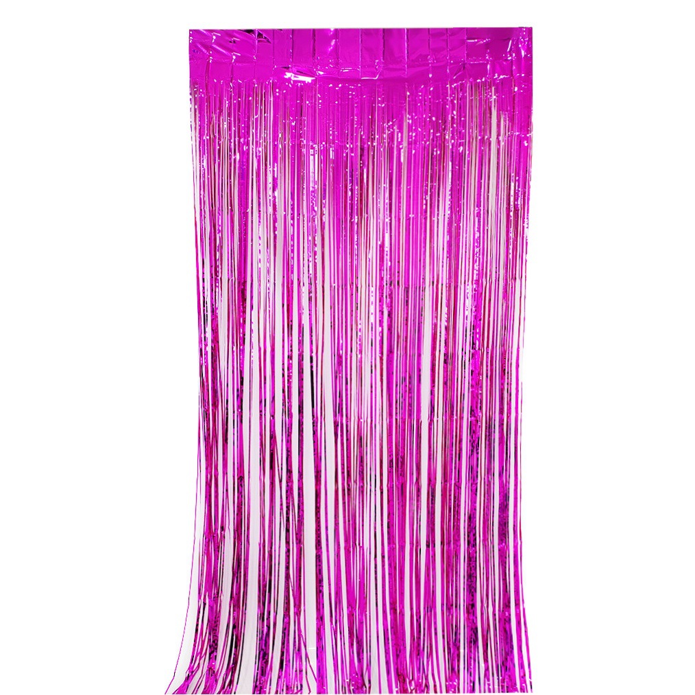 Cortina de seda de lluvia de luz brillante transfronteriza suministros de decoración de fiesta de cumpleaños cortina de seda de lluvia colorida borla de boda pared de fondo al aire libre