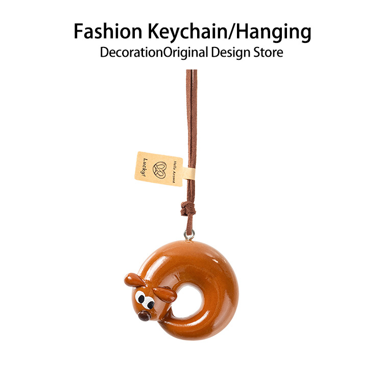 手作りアルカリ水パンストラップかわいい車載バックミラーストラップ貝果かわいいミニアクセサリーdiy装飾