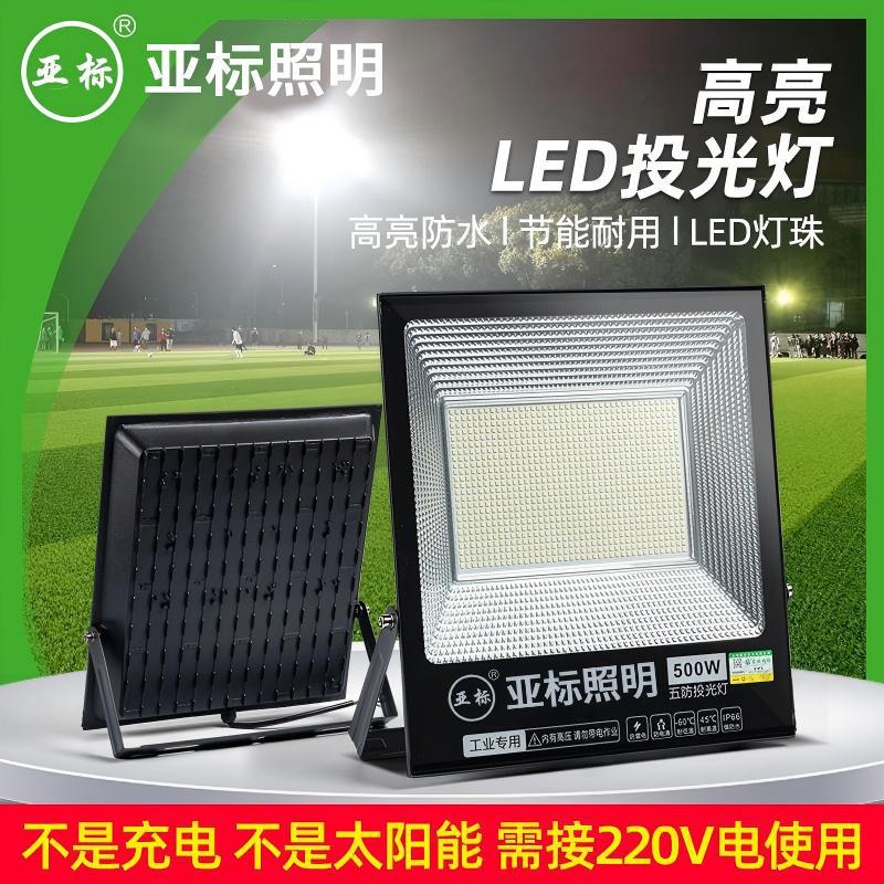工厂直营亚标LED投光灯IP66户外防水铝材广告牌庭院灯泛光灯