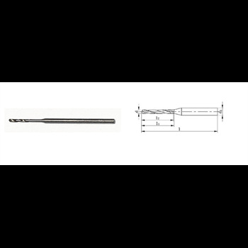 上工  粗直柄小麻花钻0.75mm 粗直柄小麻花钻0.75MM 11A3329『固安捷』