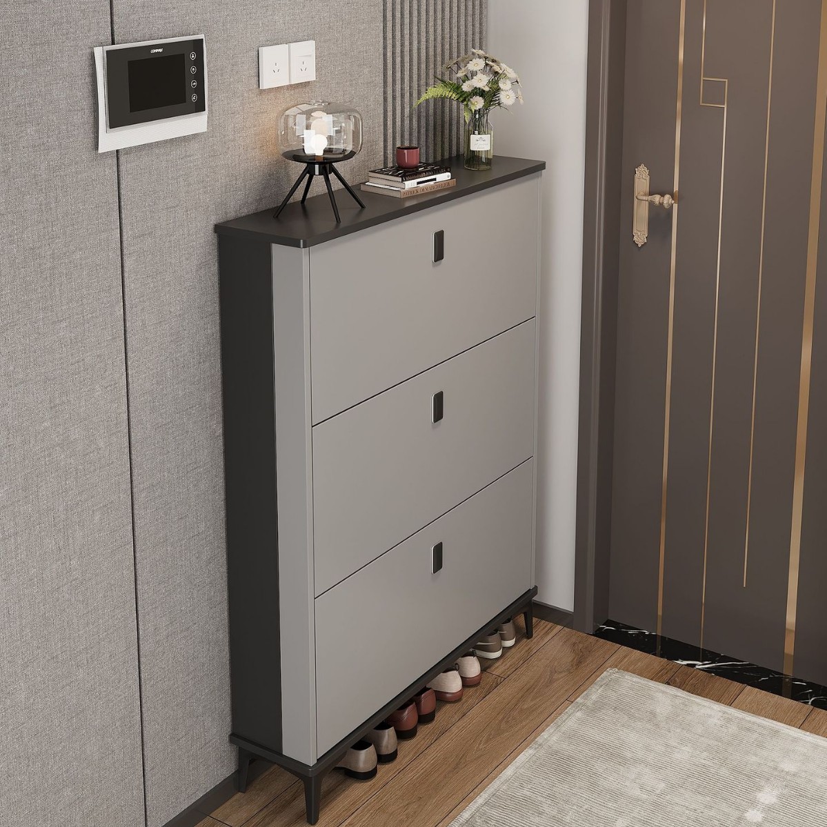 라이트 럭셔리 그레이 90*24*120 [더블 슈즈]]