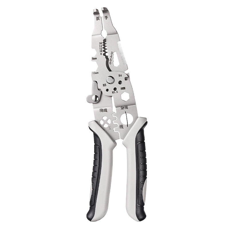Herramientas de abrazadera transfronterizas abrazaderas de alambre eléctricas industriales de 9 pulgadas 10 en uno abrazaderas de alambre multifuncionales