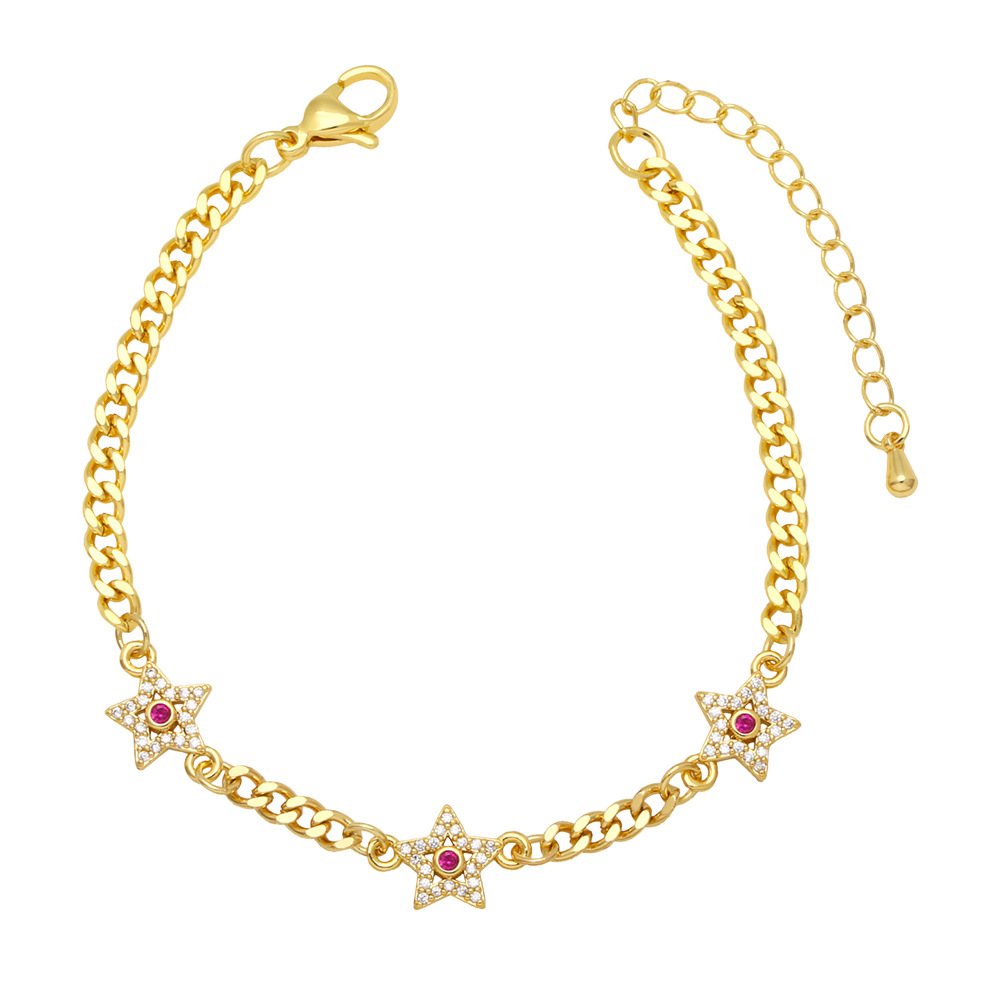 Fashion Copper XINGX Bracelet Daily Splicing Zircon Copper Bracelets