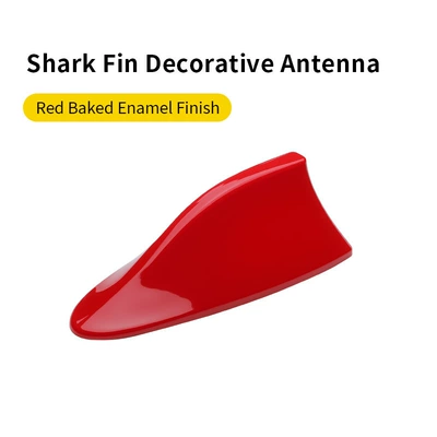vehicle antenna Fin Antenna Roof Decoration, No-Drill - red-box