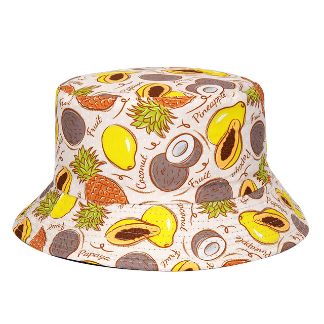 Sombrero de Sol de verano Sombrero de cubo de pato amarillo reversible para hombres