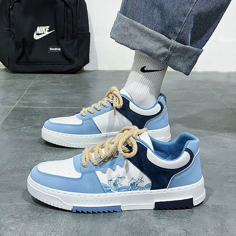 Мужская обувь, новая летняя дышащая Белая обувь, Мужская модная универсальная Тканевая обувь, спортивная повседневная обувь на толстой подошве, модная обувь