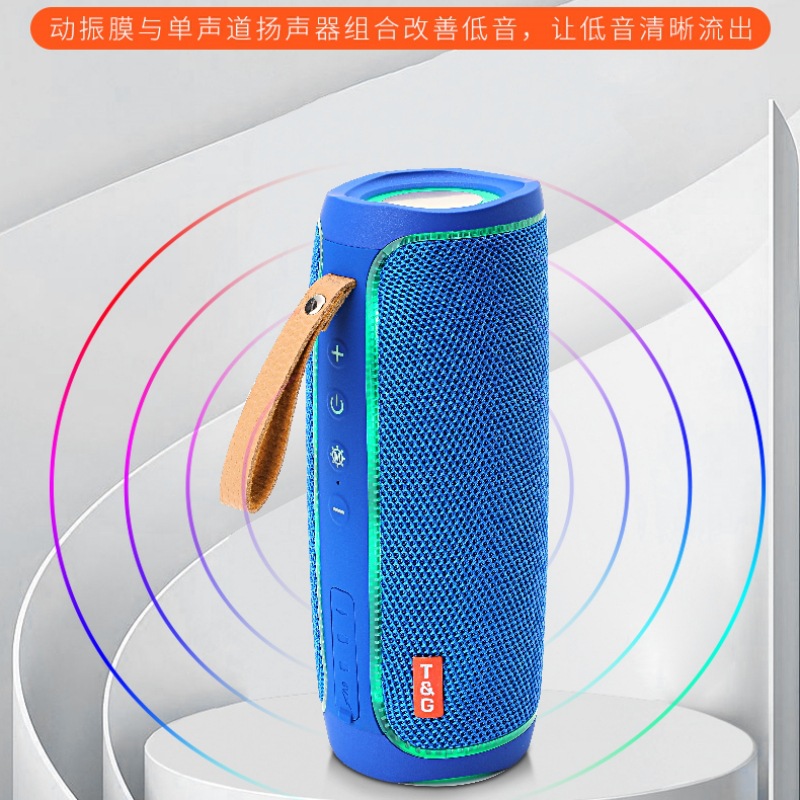 TG287 altavoz bluetooth colorido LED luces regalo creativo al aire libre impermeable portátil tarjeta T USB subwoofer