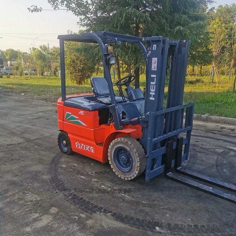 外贸出口电动叉车2.5吨小型四轮液压升降装卸搬运车电动堆高叉车