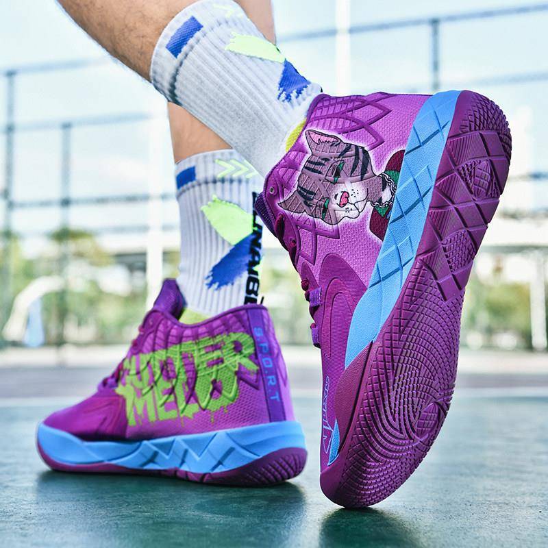 Lamelo Ball 1 high-top basketball shoes MB.01, a versatile and durable model designed for practical use, featuring excellent grip, shock absorption, and a distinctive sound Lamelo Ball 1 high-top basketball shoes MB.01, a versatile and durable model designed for practical use, featuring excellent grip, shock absorption, and a distinctive sound