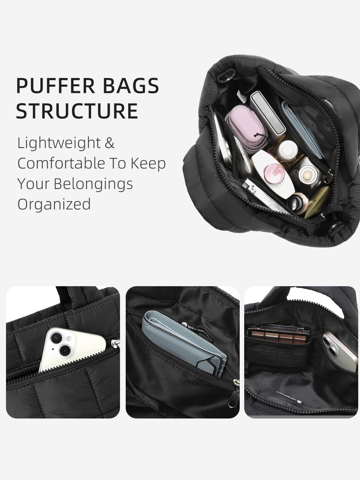 Borsa a tracolla trapuntata da donna per viaggi e sport_voghion.com