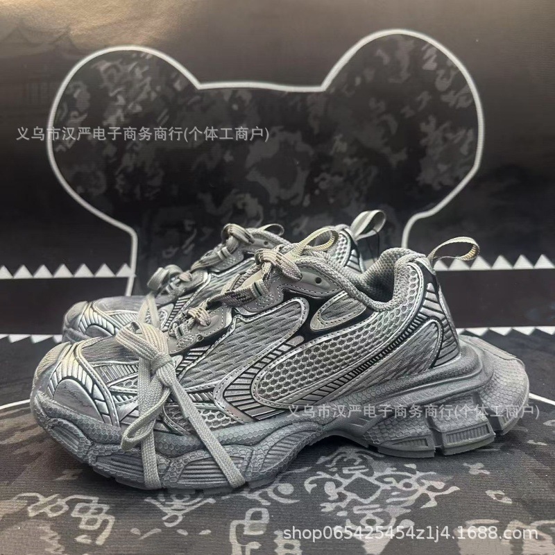 莆田純正パリ Track3XL ダッドシューズ男性と女性の靴レトロアウトドア厚底高さ増加カップルシューズランニングシューズ|undefined