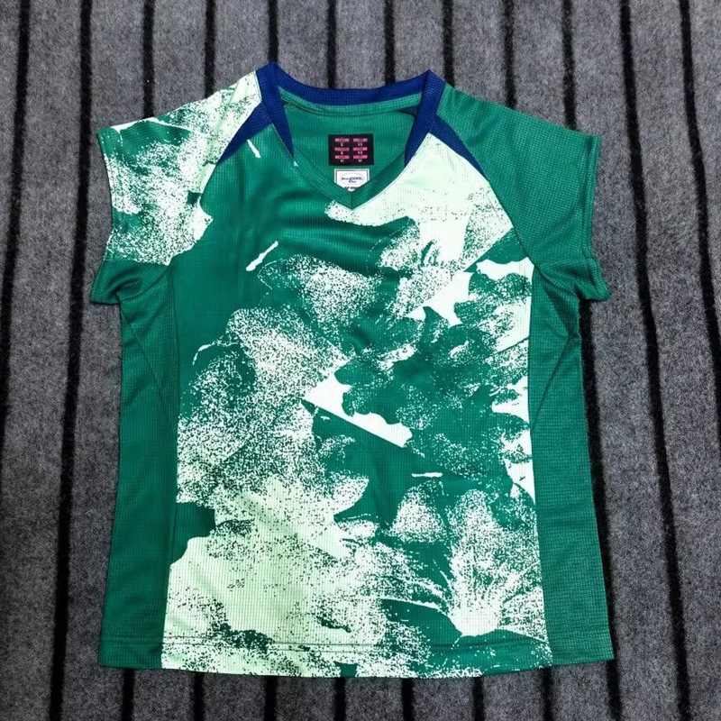 新款YY羽毛球服男款短袖女款小飞袖韩国队大赛短袖服速干运动t恤|undefined