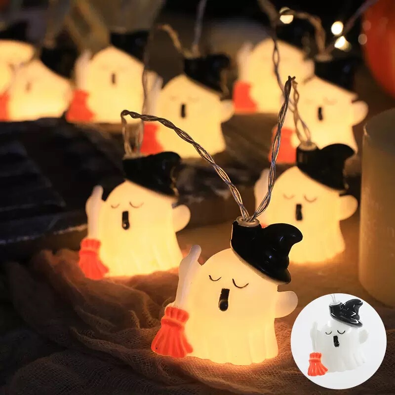 ハロウィンライトストリング LED ストリングライトカボチャ装飾ライトハロウィンライトバッテリーボックス雰囲気ライトストリングライト LED ストリングライト|undefined