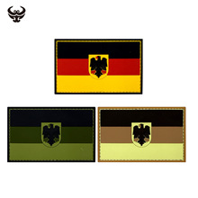 德国鹰旗帜PVC软橡胶补丁BDU魔术贴士气章国旗臂章徽章 现货供应